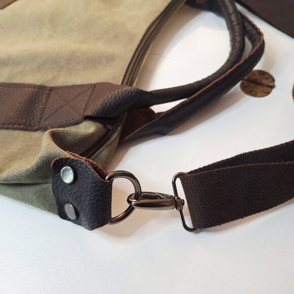 Classic Fashion Genovo Style Canvas Hobo Tote - Picture 6 of 9